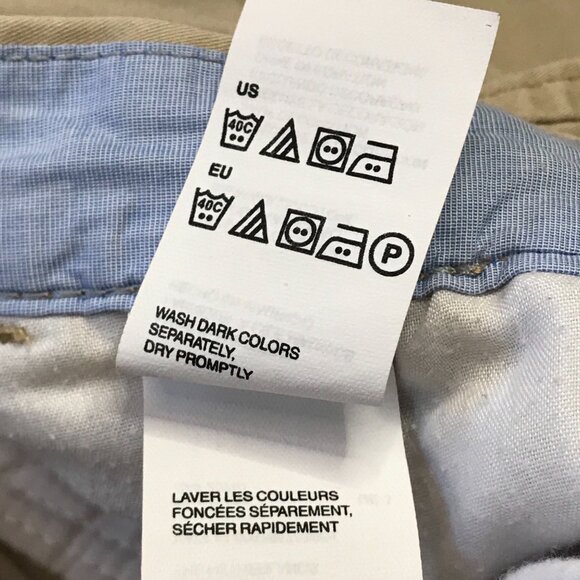 Tommy Hilfiger Khaki Chino Pants Men's Size 38/32 100% Cotton Straight Leg - Picture 11 of 12